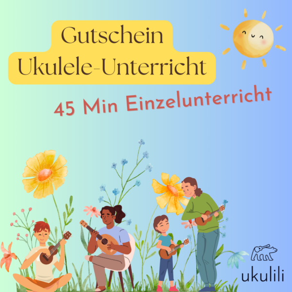 Gutschein verschenken! - 45 Min Einzelunterricht